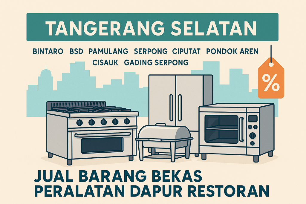 Jual Barang Bekas Peralatan Dapur Restoran Tangerang Selatan