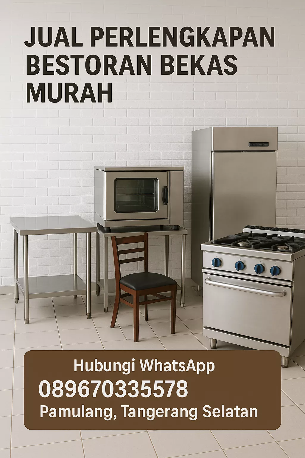 Jual Perlengkapan Restoran Bekas Murah